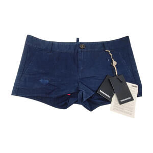 Authentic DSQUARED2 sexy Short shorts mod.S72MU0238 size 40 EUR Distressed Navy